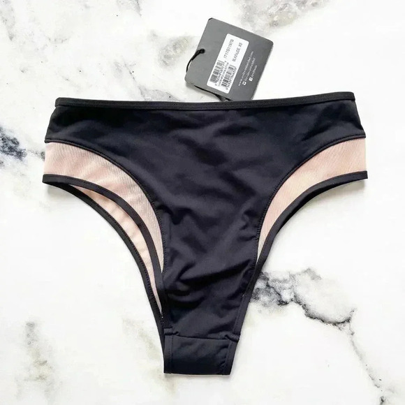 Evil Twin Black Illusion Mesh Bikini Bottom NWT - Picture 8 of 9